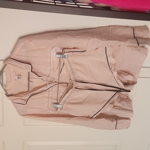 Victorias Secret Light Pink Cotton Pajama Set Medium - Picture 5 of 8